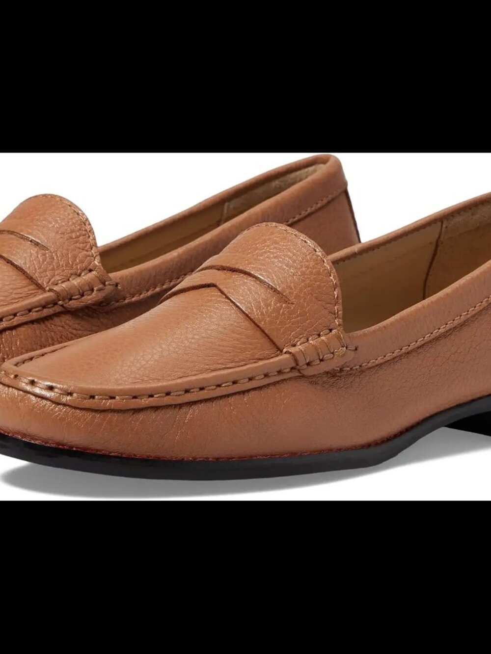 Marc Joseph New York East Village Tan Grainy Loafers Women's Size 6